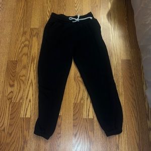 black sweatpants